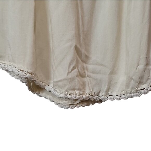 Cleobella Ivory Off-Shoulder Crochet Bell Sleeve Mini Dress - Picture 11 of 14